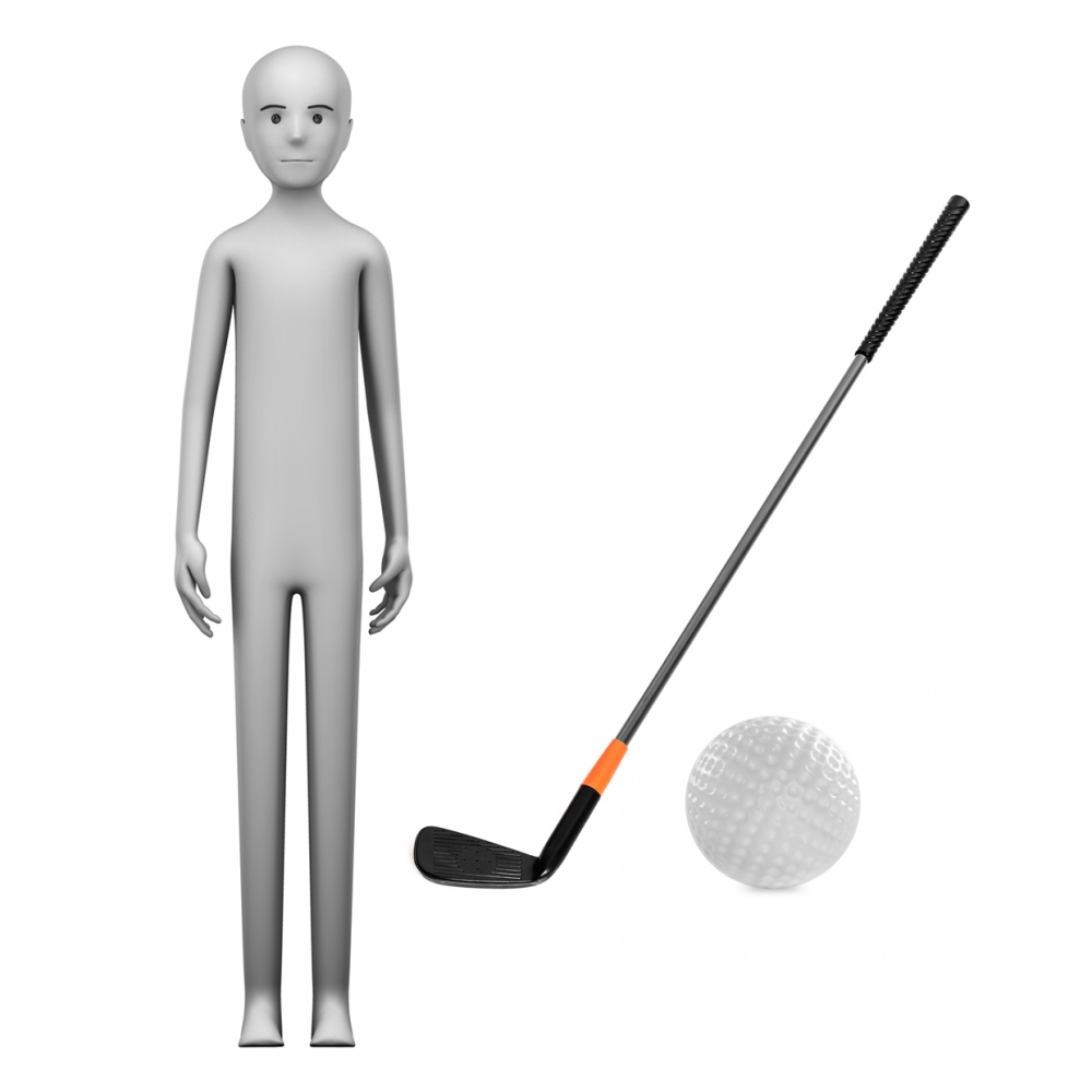 Imagen en la que se ve el concepto jugador de golf