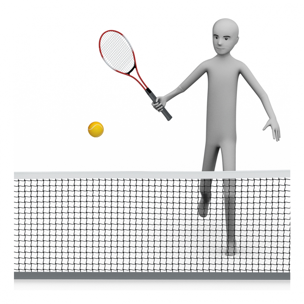 Imagen del concepto jugar al tenis
