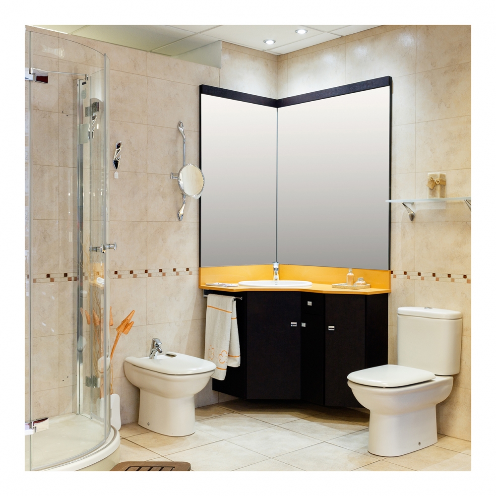 Imagen en la que se ve un cuarto de baño con ducha