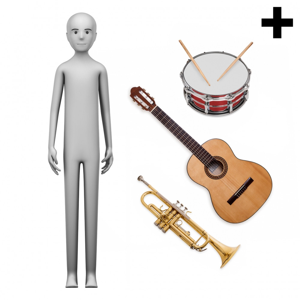 Imagen en la que se ve el plural del concepto músico o música