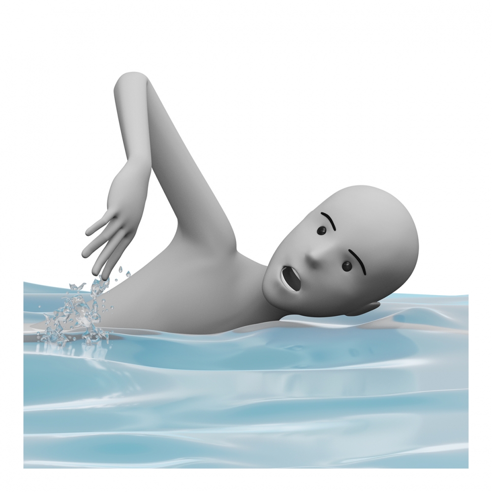 Imagen del verbo nadar