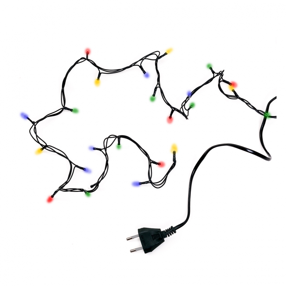 Imagen en la que se ven unas luces de Navidad