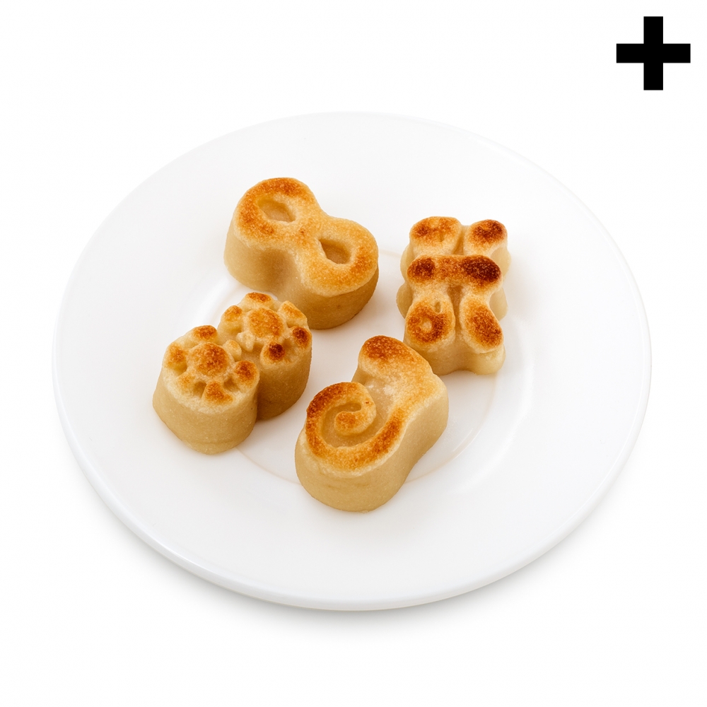 Imagen en la que se ve el plural del concepto mazapán