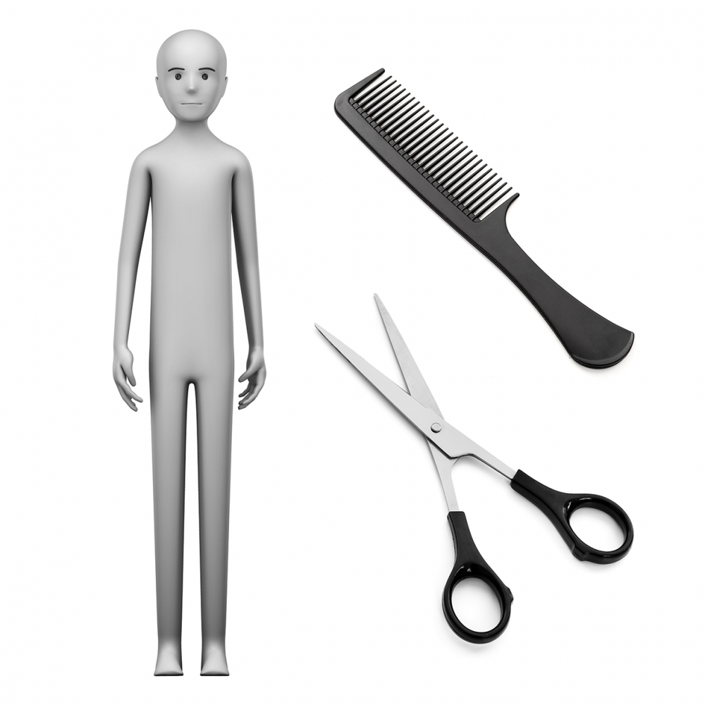 Imagen en la que se ve el concepto de peluquero