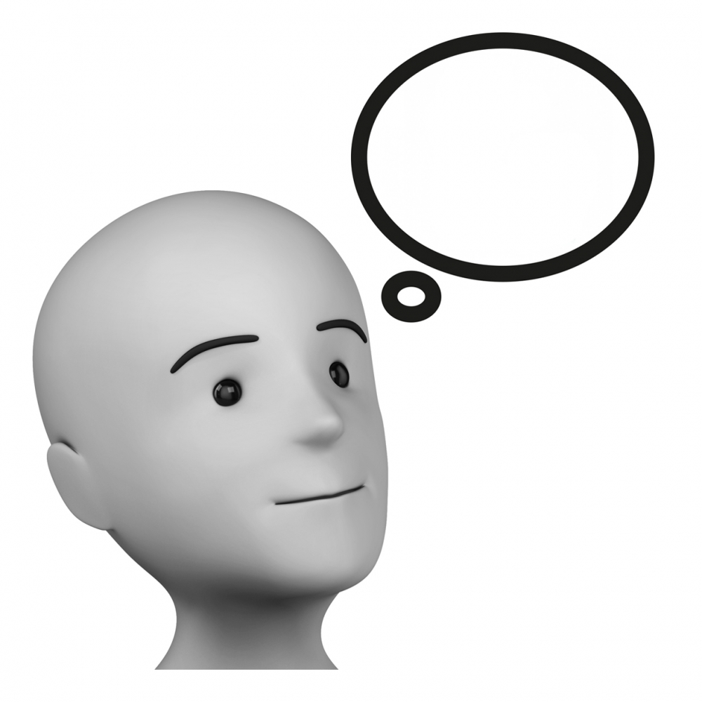 Imagen del verbo pensar