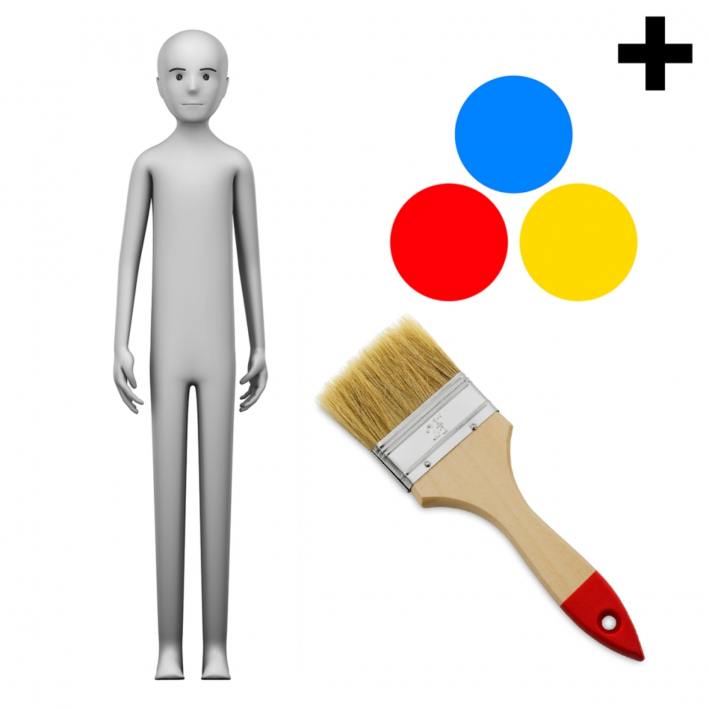 Imagen en la que se ve el plural del concepto pintor o pintora