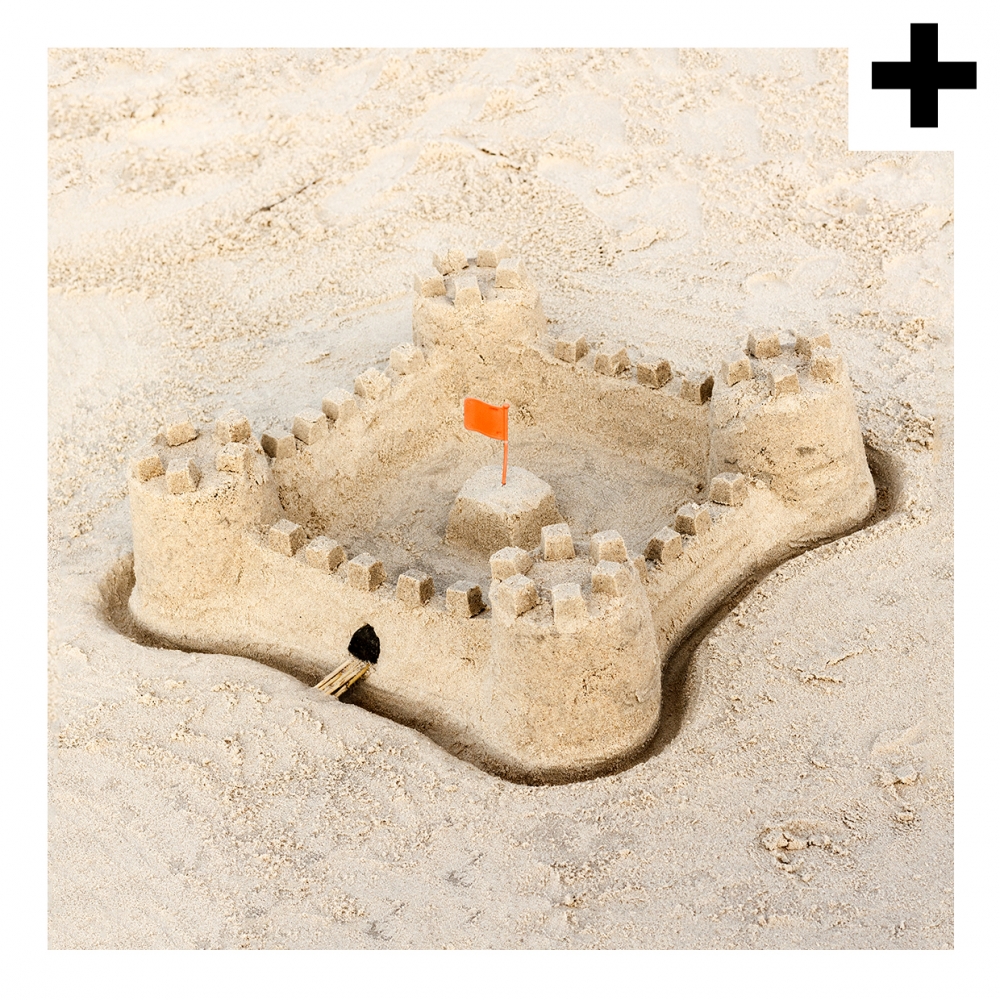 Imagen en la que se ve el plural del concepto castillo de arena