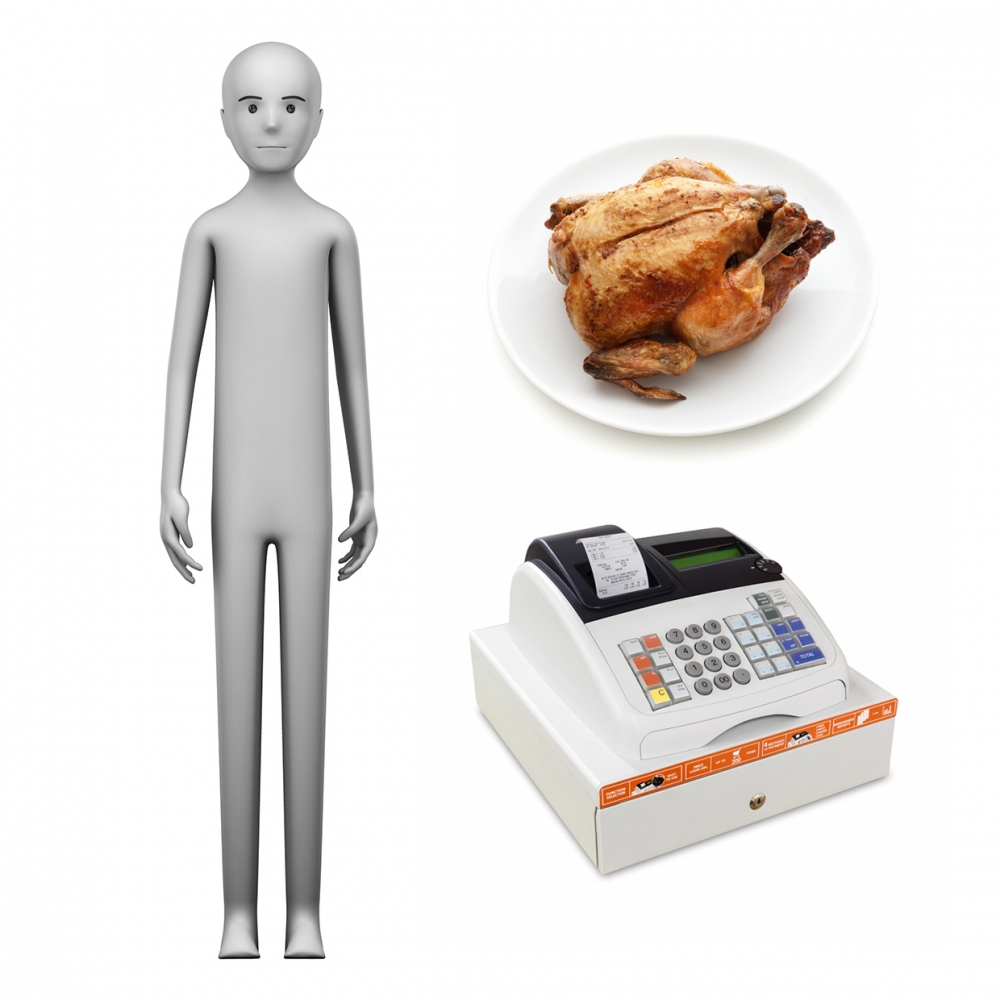 Imagen en la que se ve el concepto de pollero o pollera