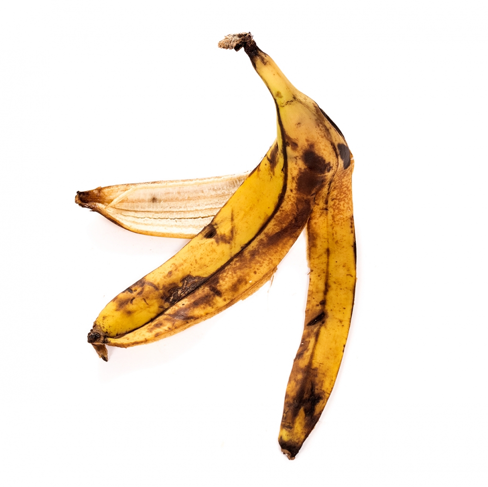 Imagen en la que se ve una cáscara de plátano