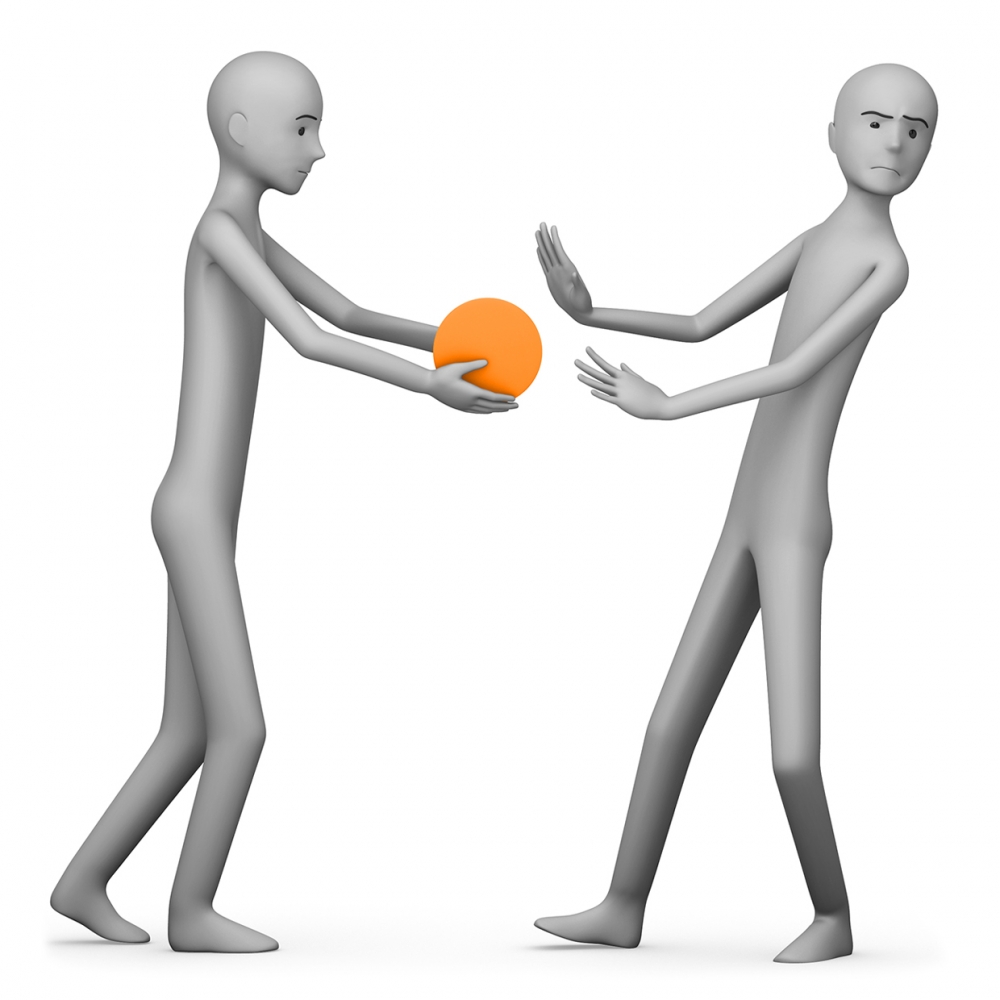 Imagen del verbo rechazar