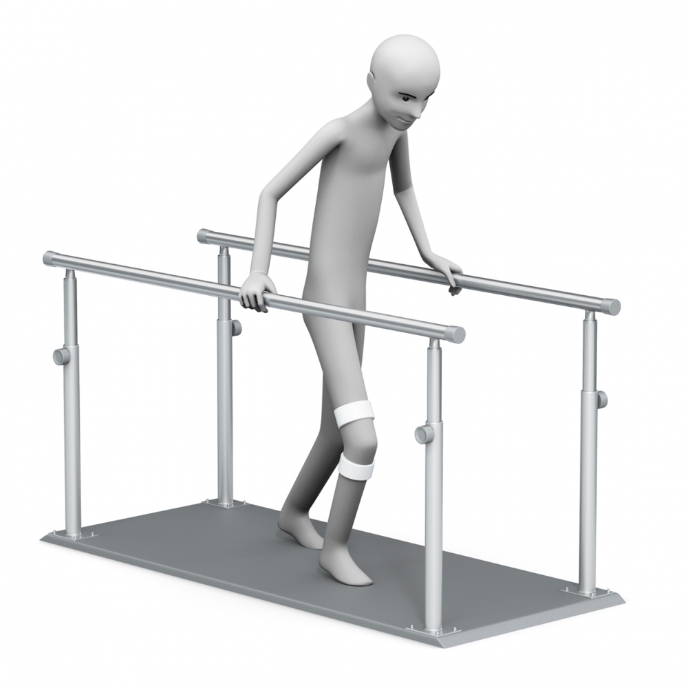 Imagen en la que aparece una persona haciendo ejercicios de rehabilitación