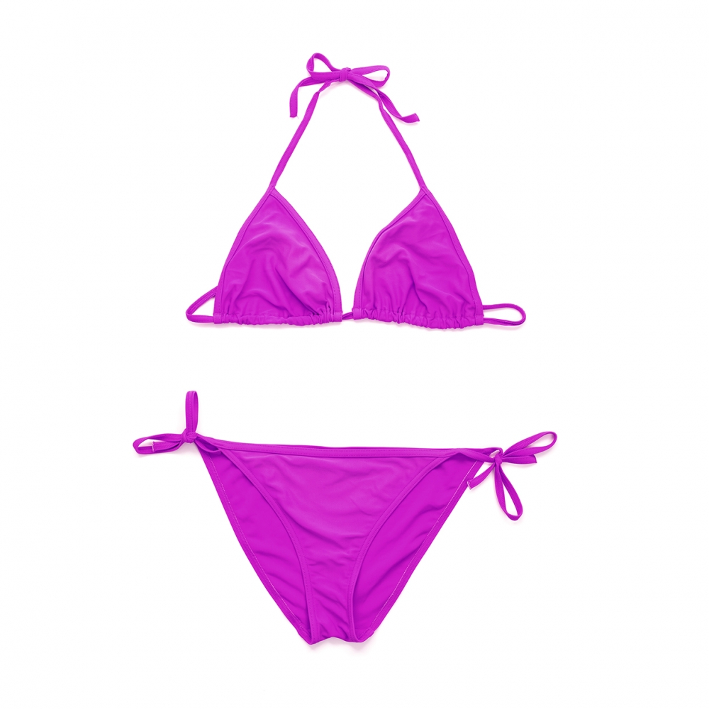 Imagen en la que se ve las dos piezas de un bikini