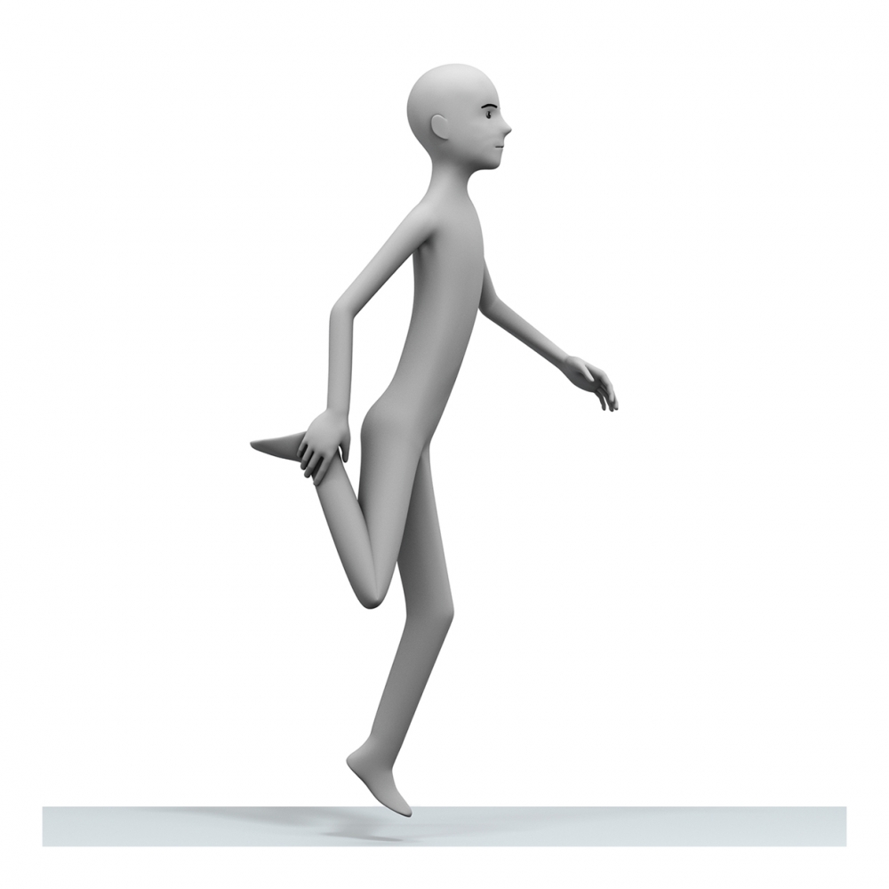 Imagen del verbo saltar a la pata coja