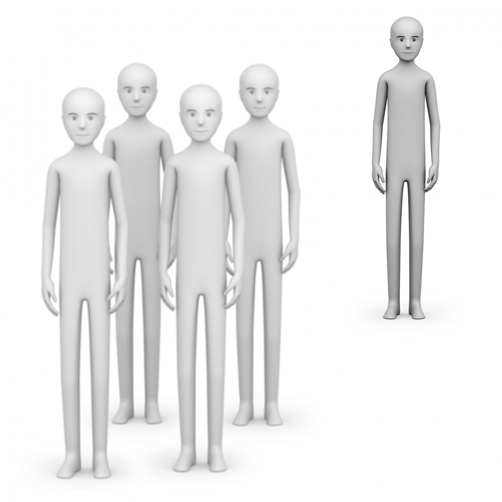 Imagen en la que se ve a una persona sola