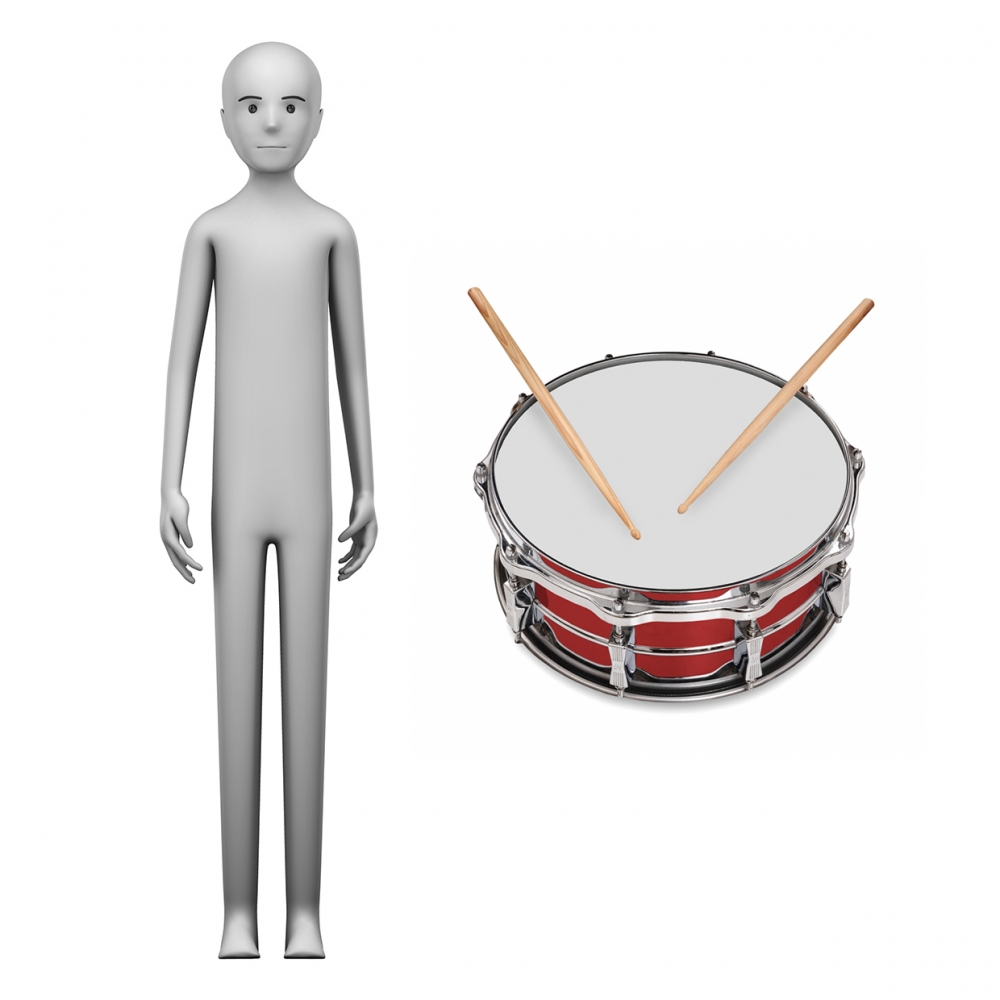 Imagen en la que se ve el concepto de tamborilero o tamborilera