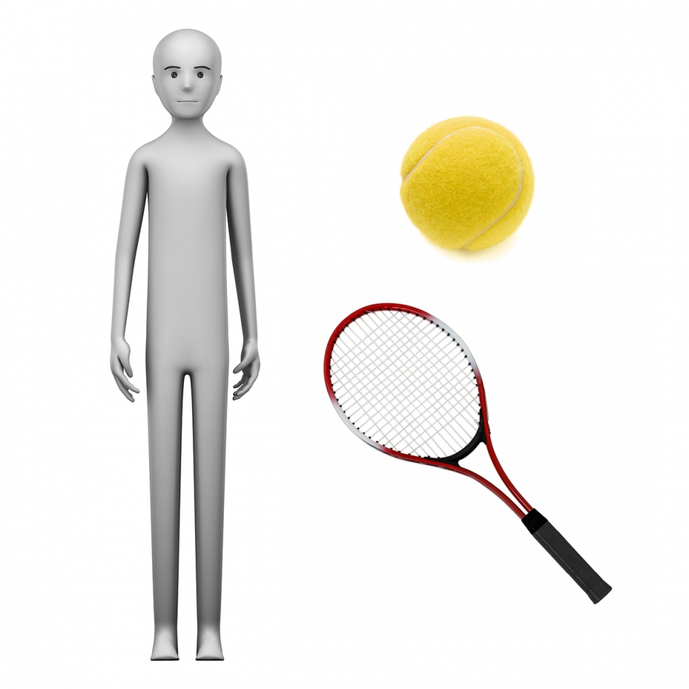 Imagen en la que se ve el concepto de tenista