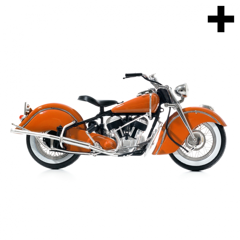 Imagen en la que se ve una motocicleta en perspectiva lateral