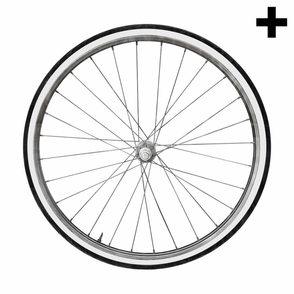Imagen en la que se ve el plural del concepto rueda de bicicleta