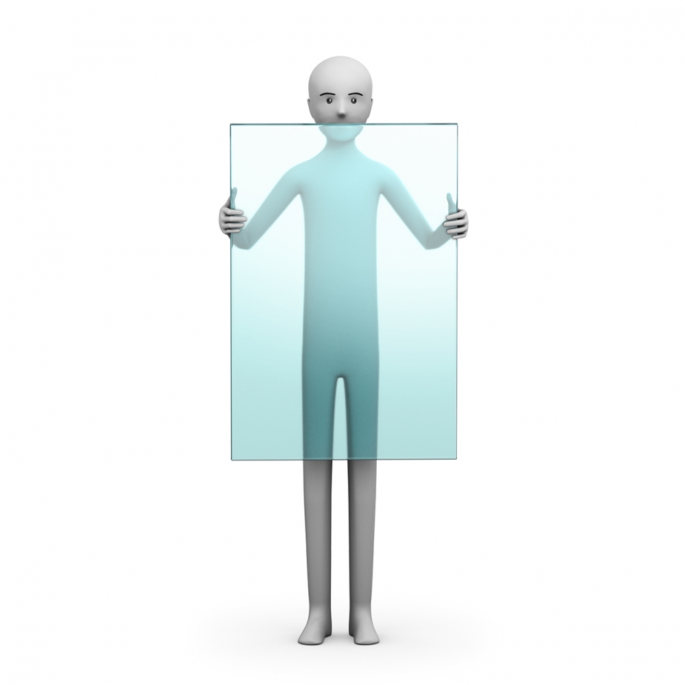 Imagen en la que se ve un objeto transparente