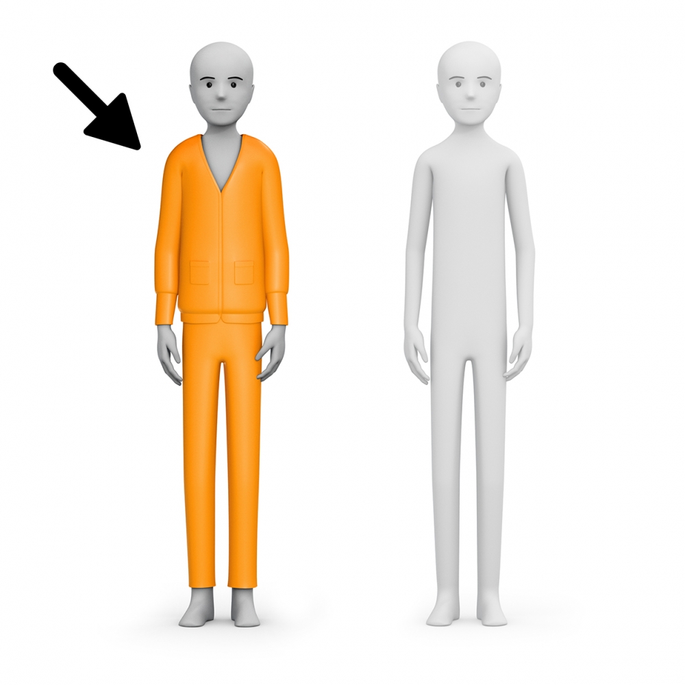 Imagen en la que se ve una persona con ropa