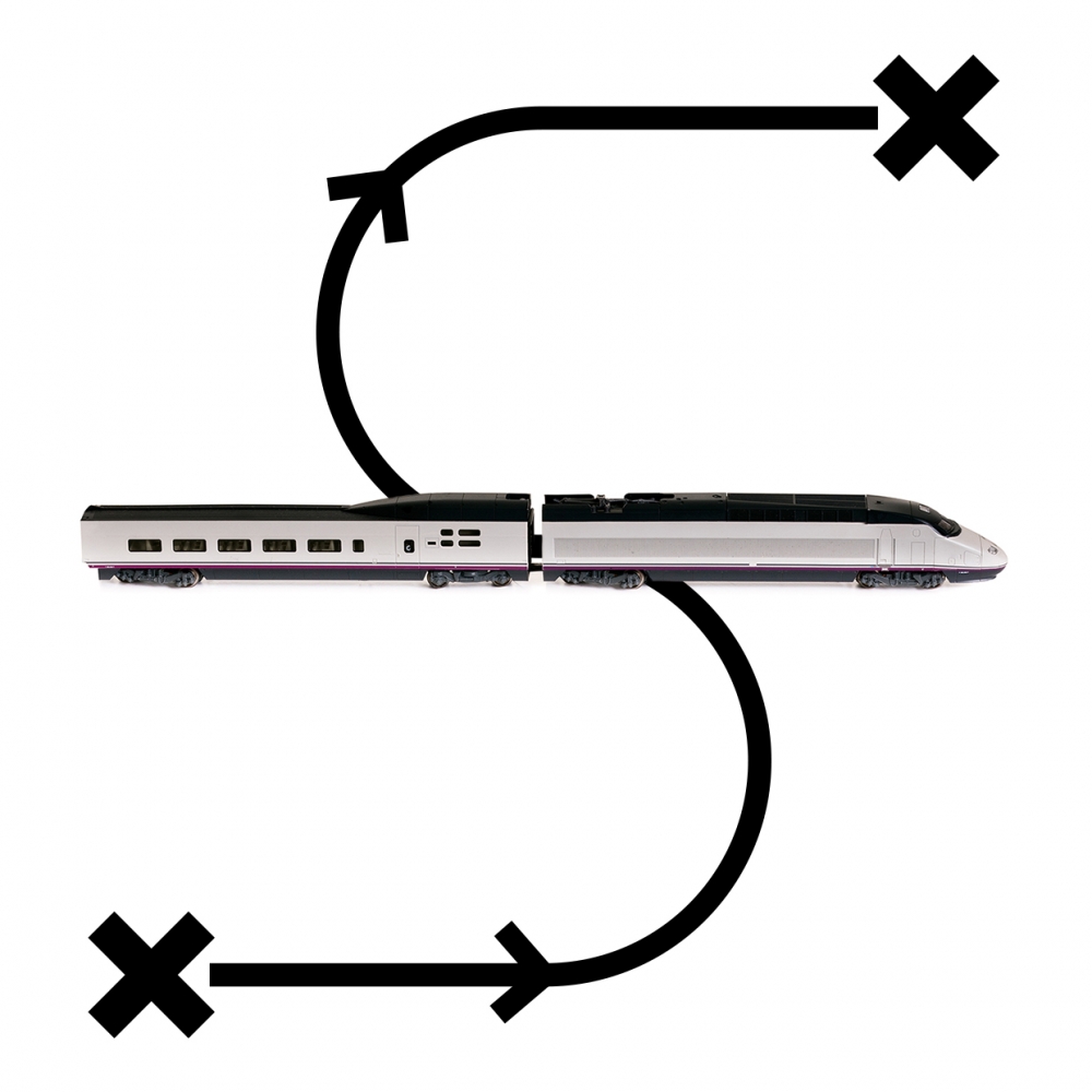 Imagen en la que se ve el concepto viajar en tren