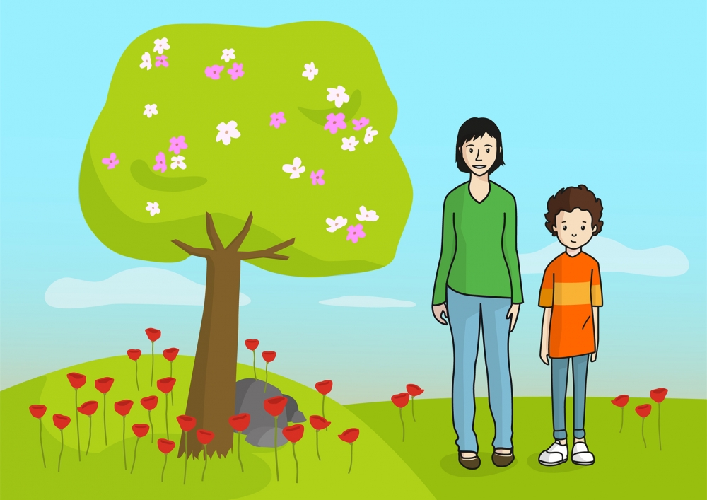 Escena que representa la primavera