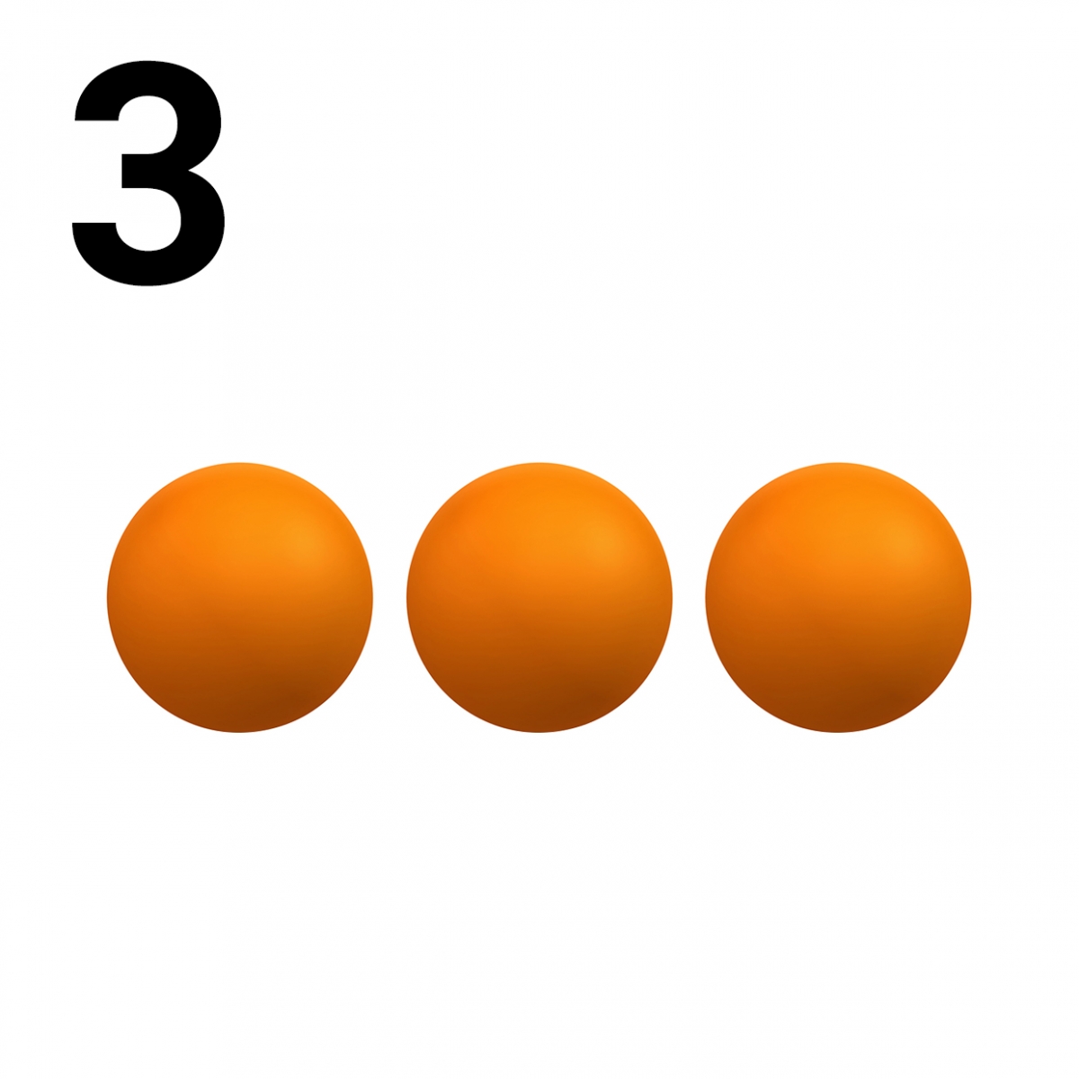 Imagen en la que se representa el número tres