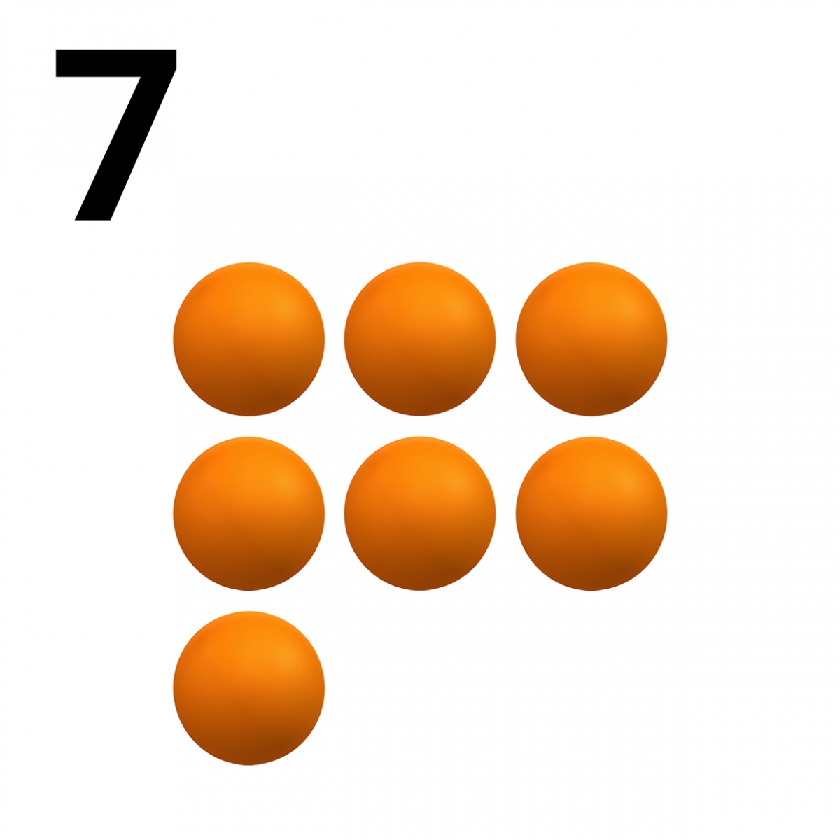 Imagen en la que se representa el número siete