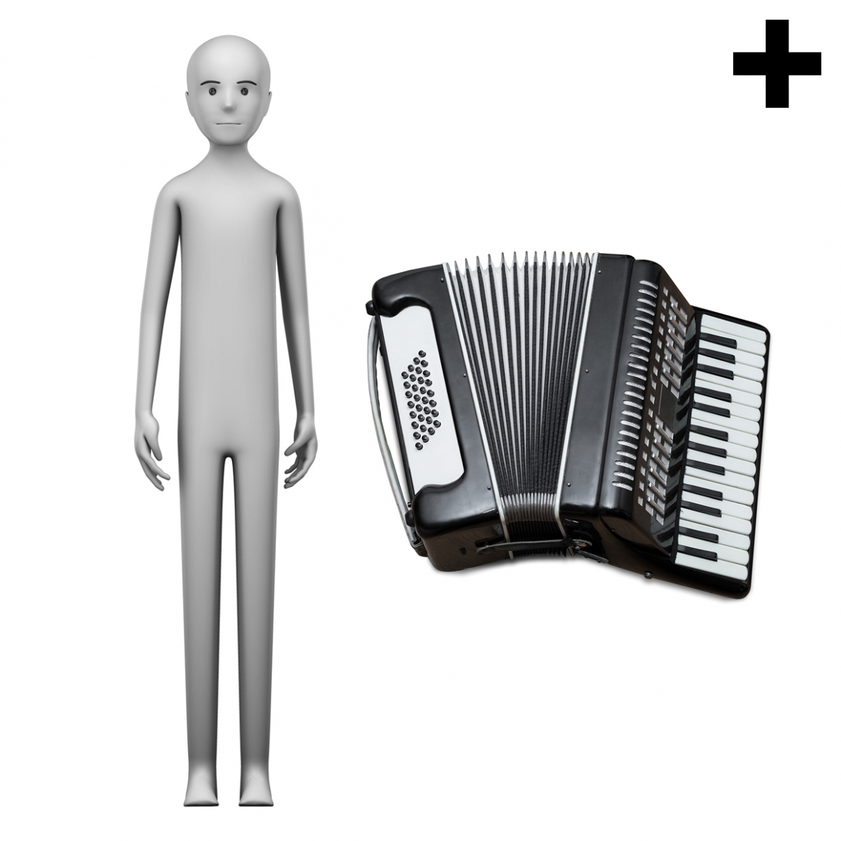 Imagen en la que se ve el plural del concepto acordeonista