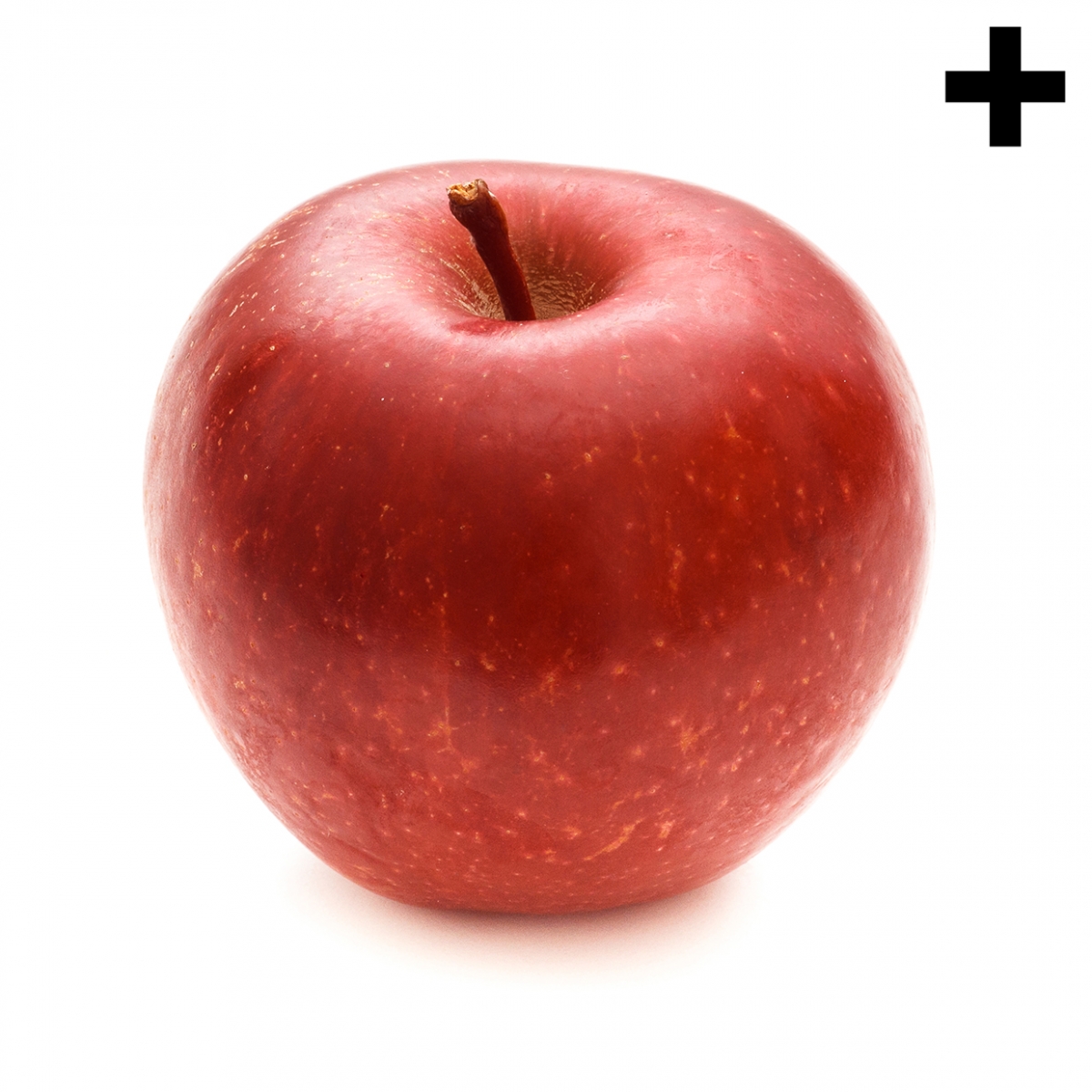 Imagen en la que se ve una manzana roja
