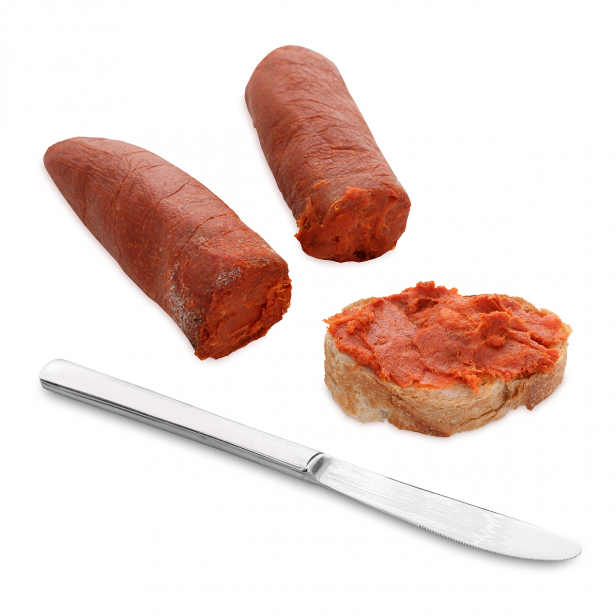 Imagen en la que se ve una tostada untada con sobrasada