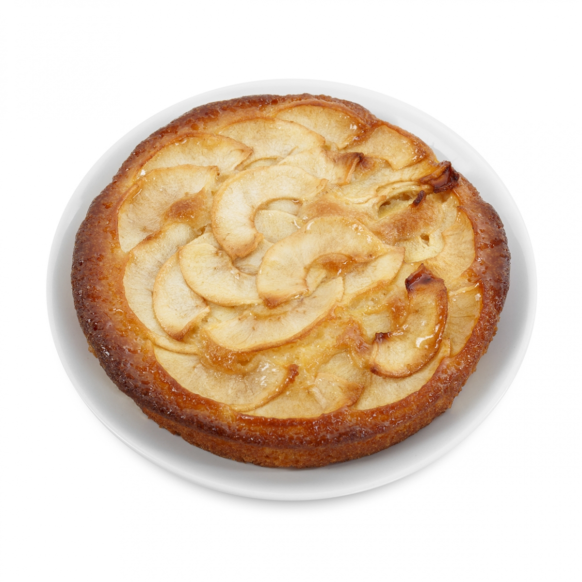 Imagen en la que se ve una tarta de manzana