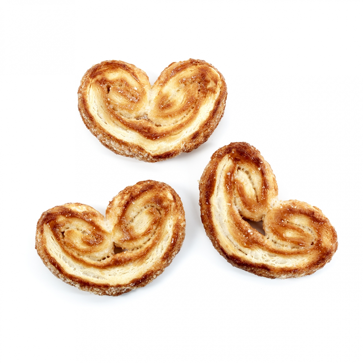 Imagen en la que se ven varias palmeritas de hojaldre