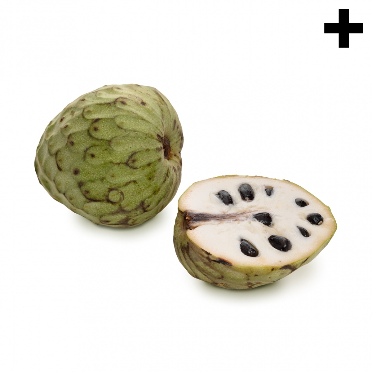 Imagen en la que se ve el plural del concepto chirimoya