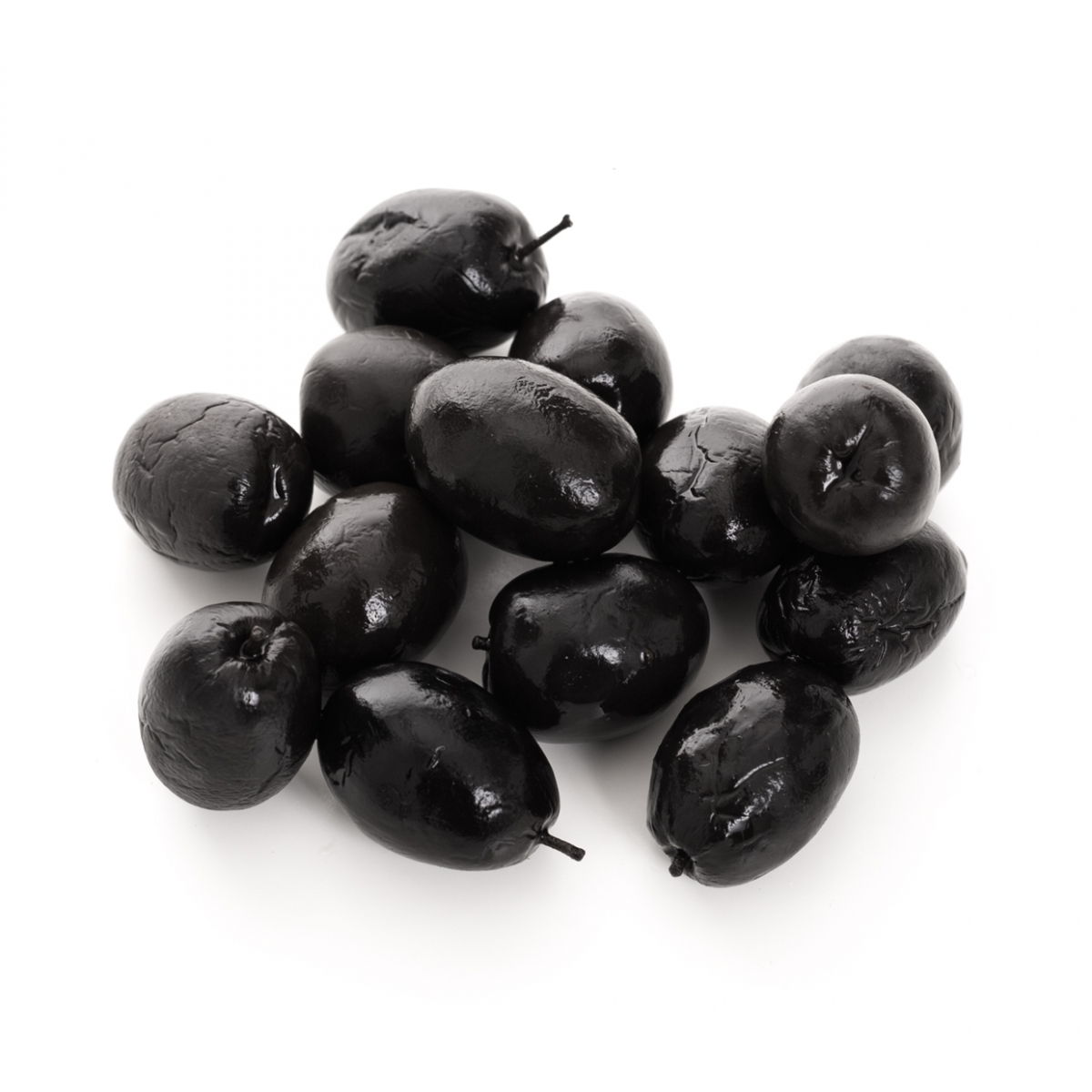 Imagen en la que se ven olivas negras