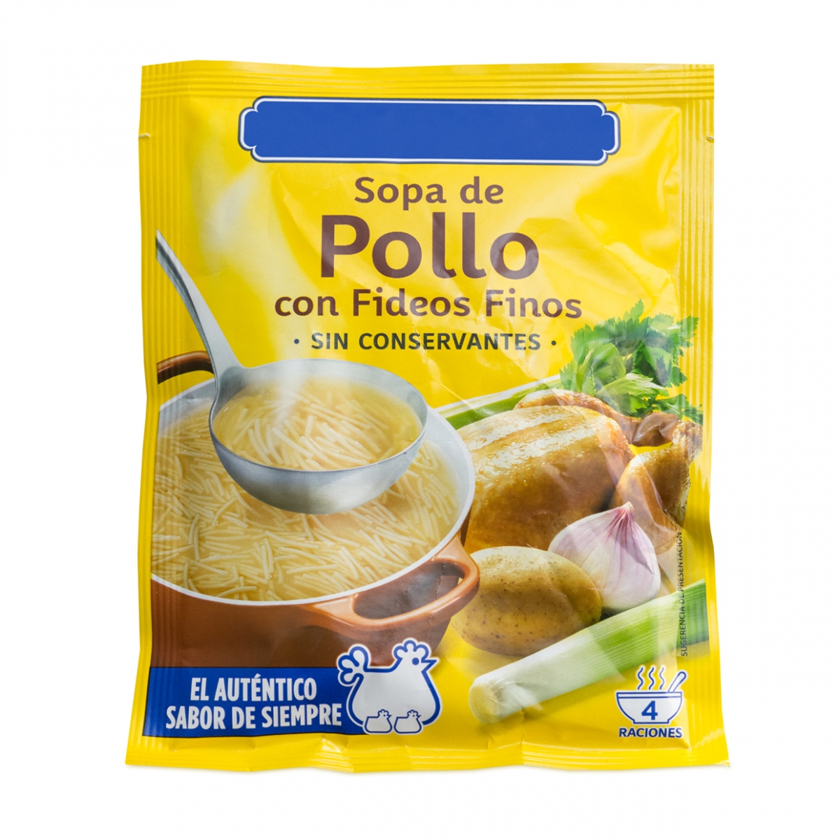 Imagen en la que se ve un sobre de sopa