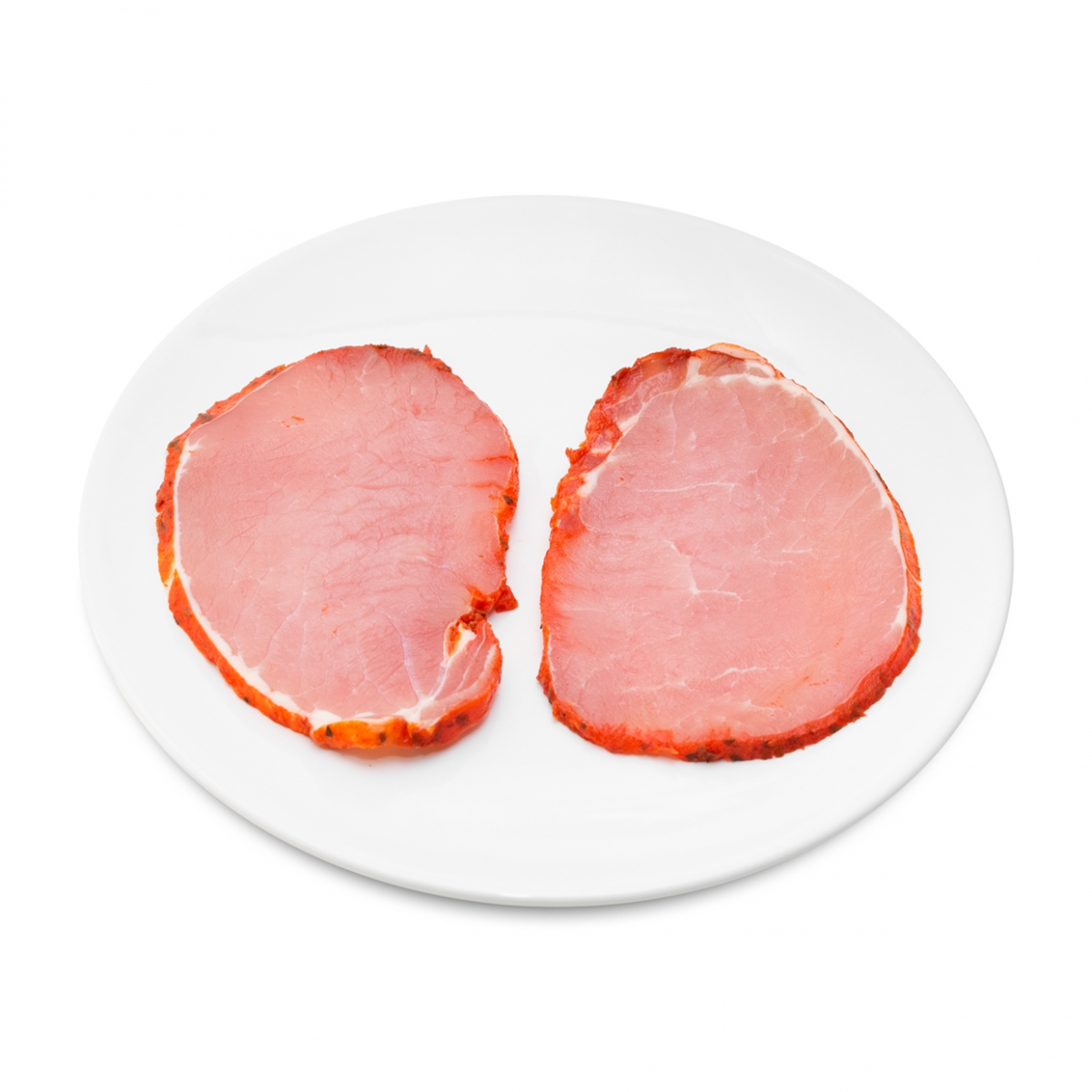 Imagen en la que se ve un plato con dos filetes de lomo adobado