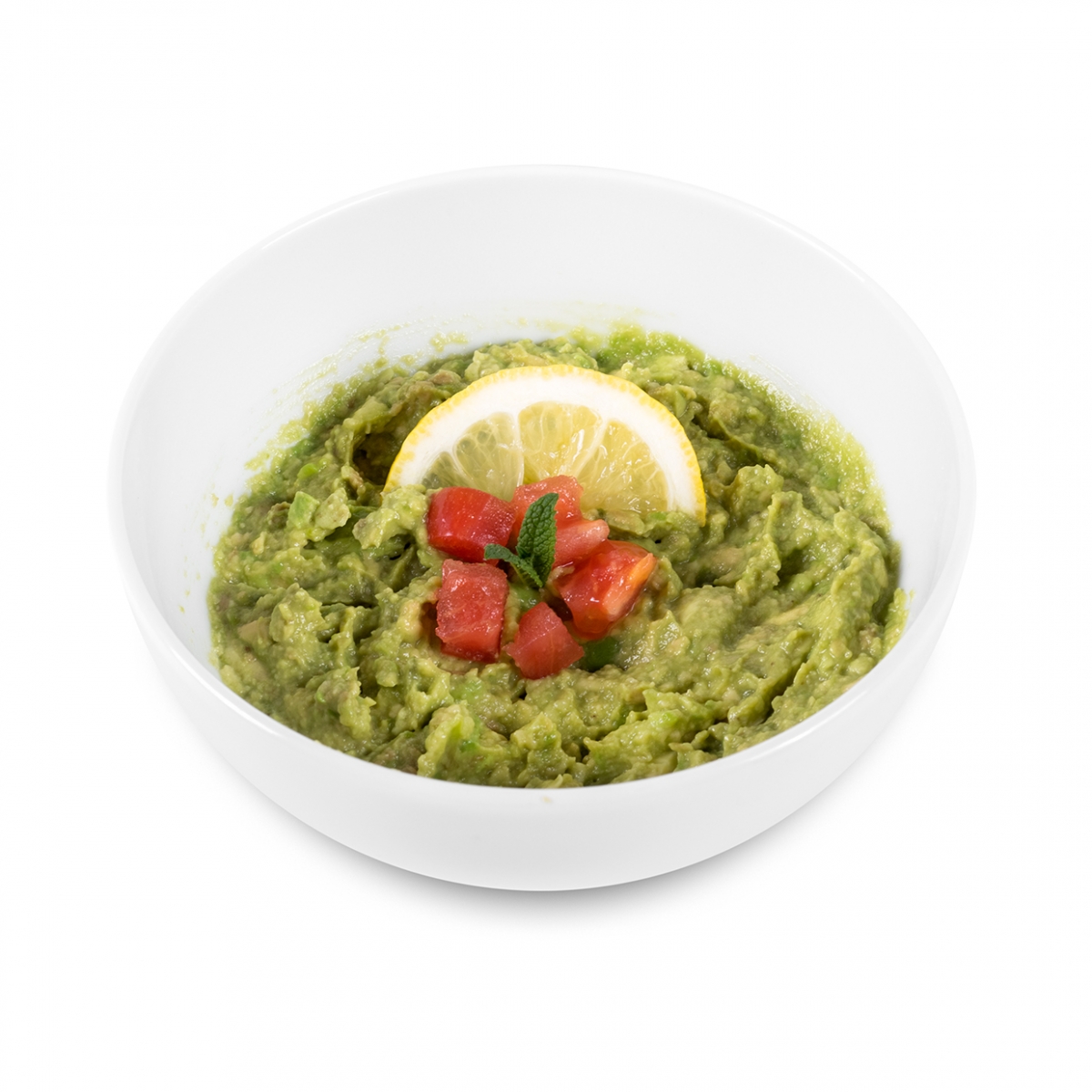 Imagen en la que se ve un cuenco con guacamole