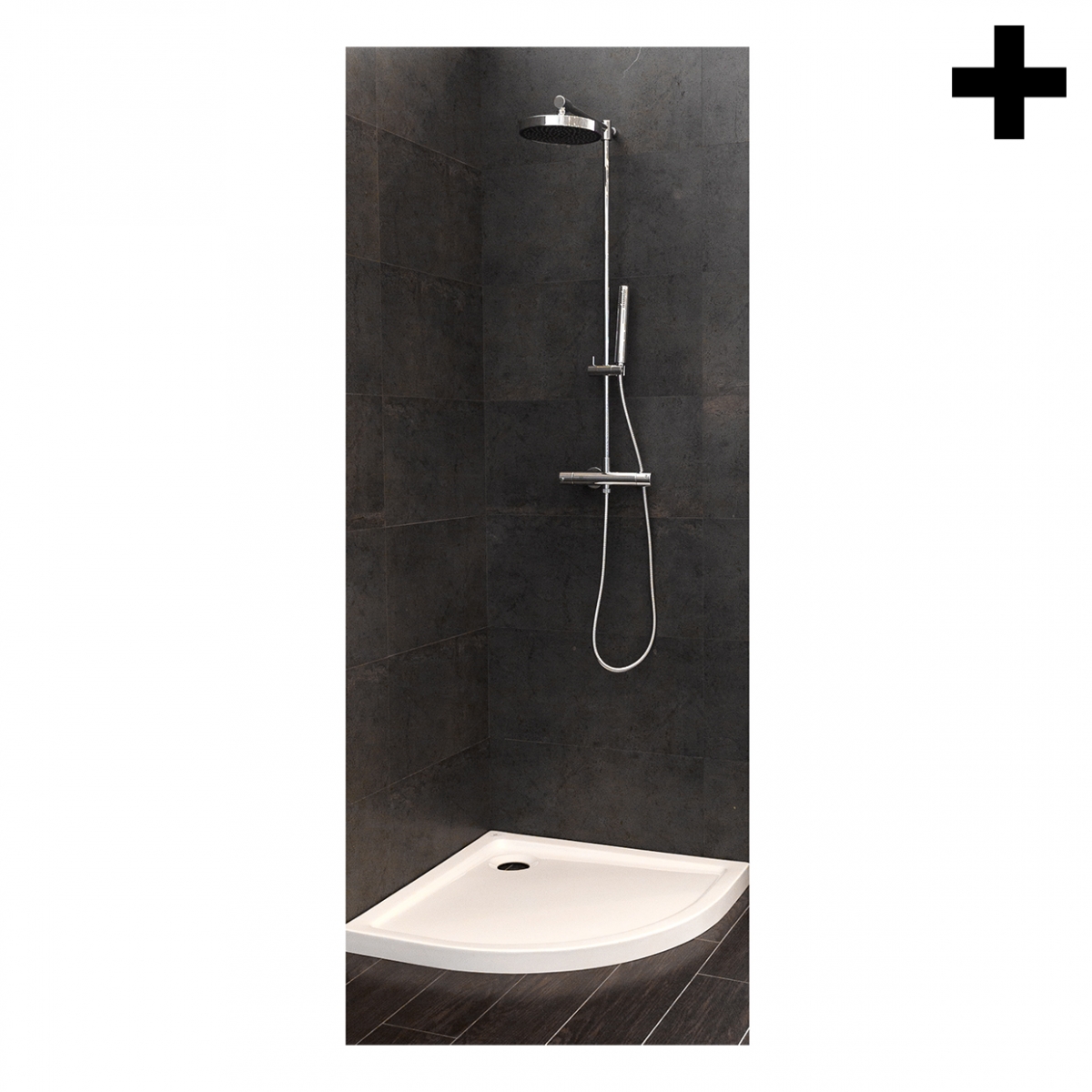 Imagen en la que se ve el plural del concepto ducha