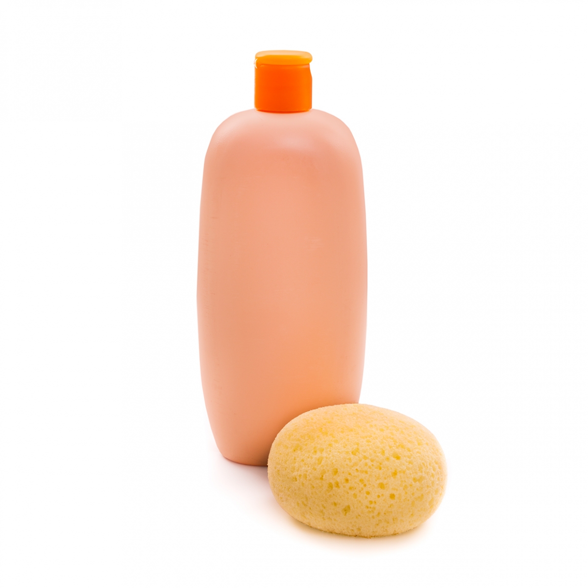 Imagen en la que se ve un bote de gel acompañado de una esponja