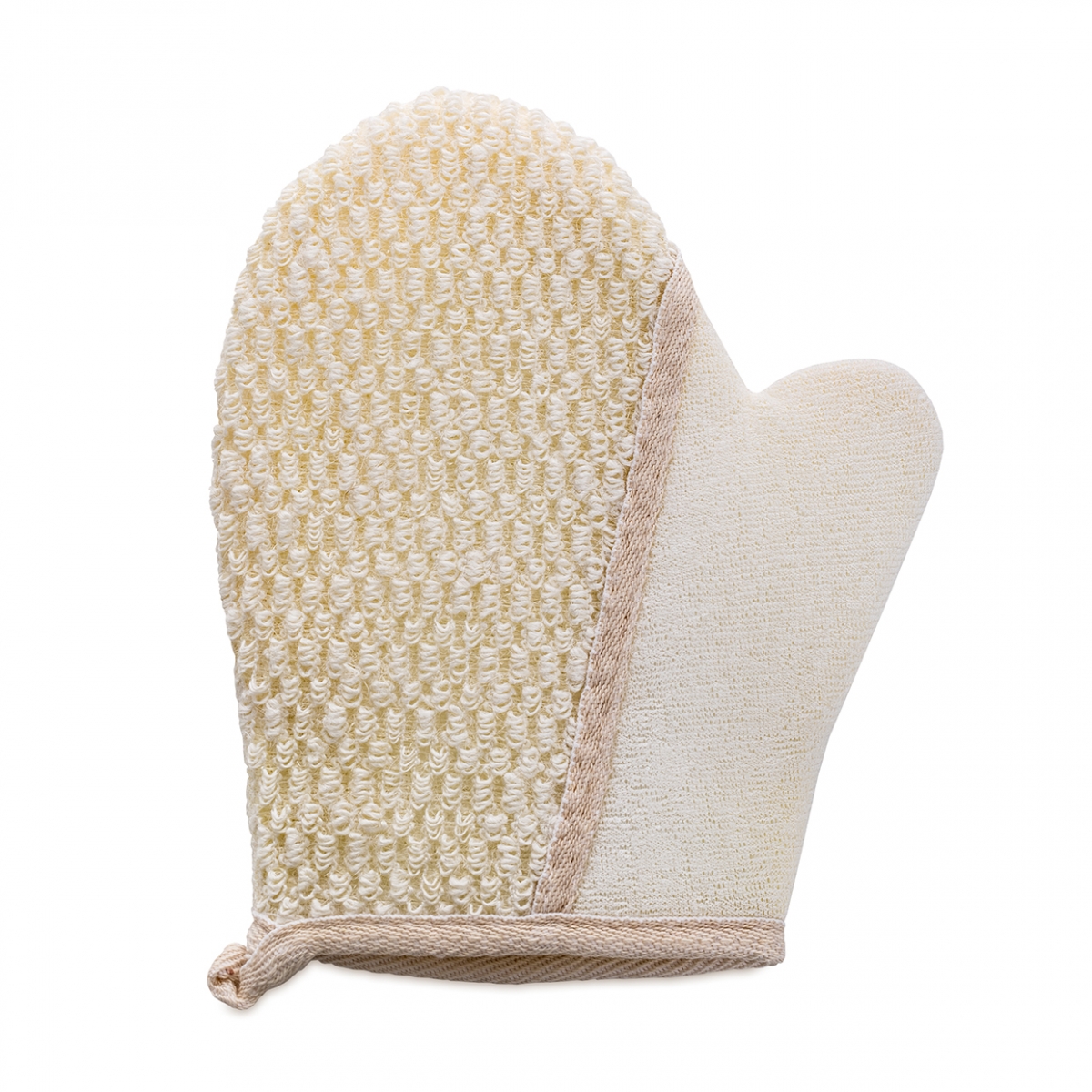 Imagen en la que se ve una manopla de baño