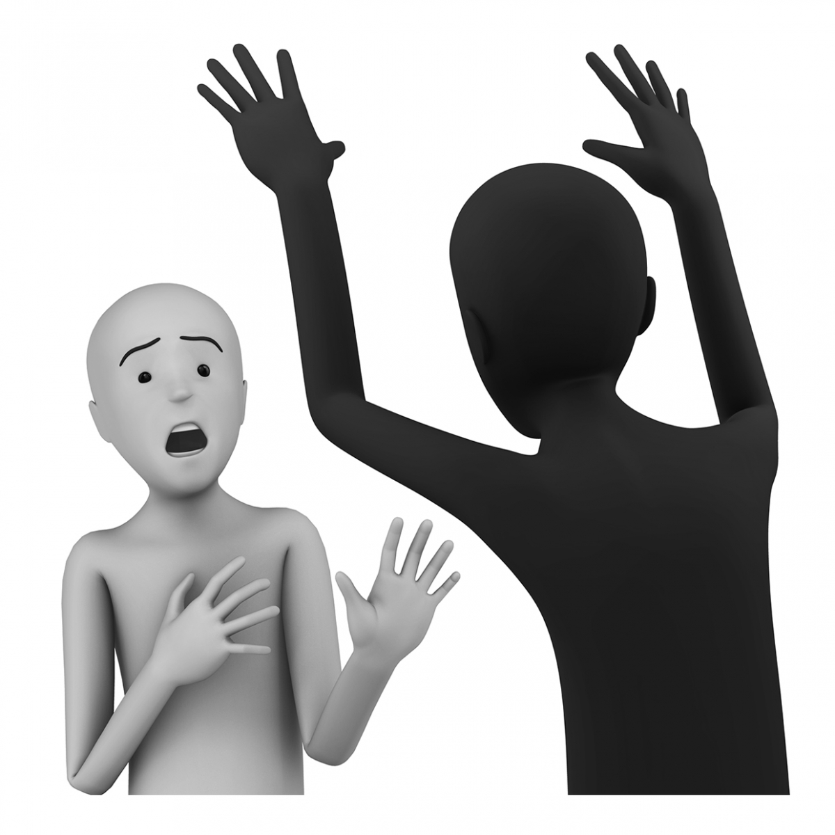 Imagen del verbo asustar