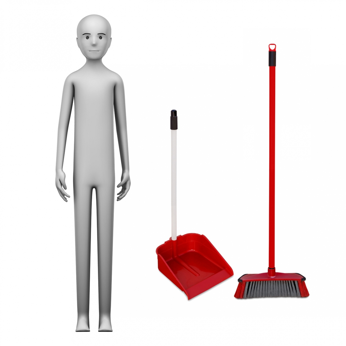 Imagen en la que se ve el concepto de barrendero o barrendera