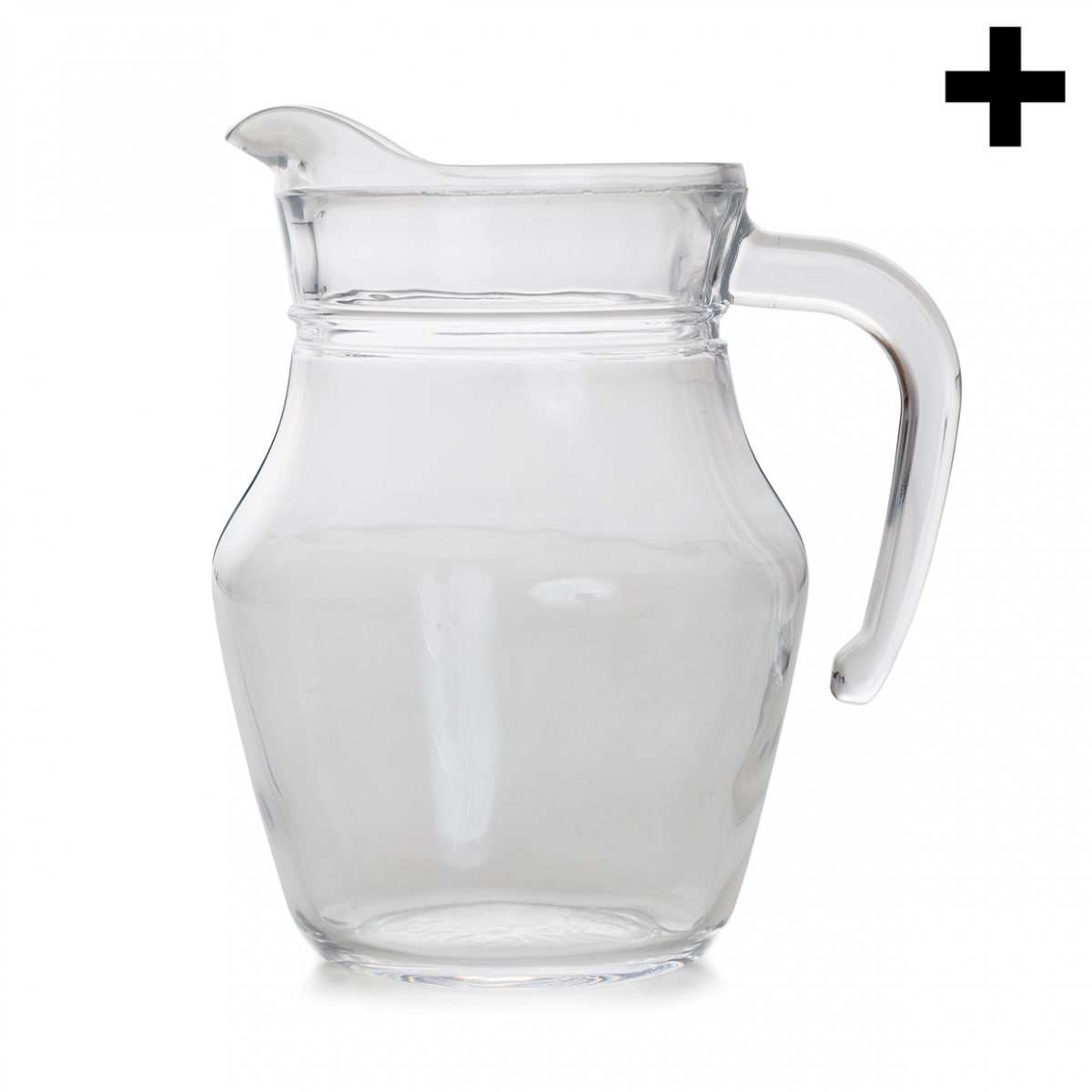 Imagen en la que se ve una jarra de cristal vacía