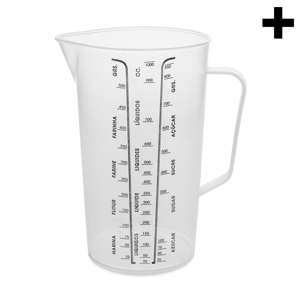 Imagen en la que se ve el plural del concepto jarra medidora