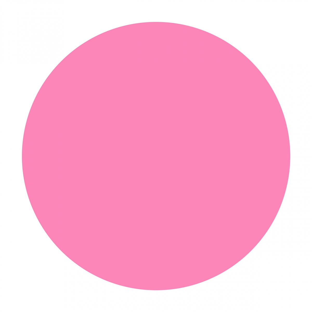 Imagen en la que se ve un círculo de color rosa