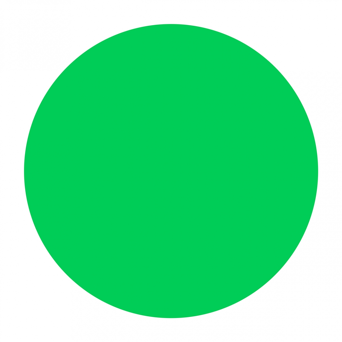 Imagen en la que se ve un círculo de color verde