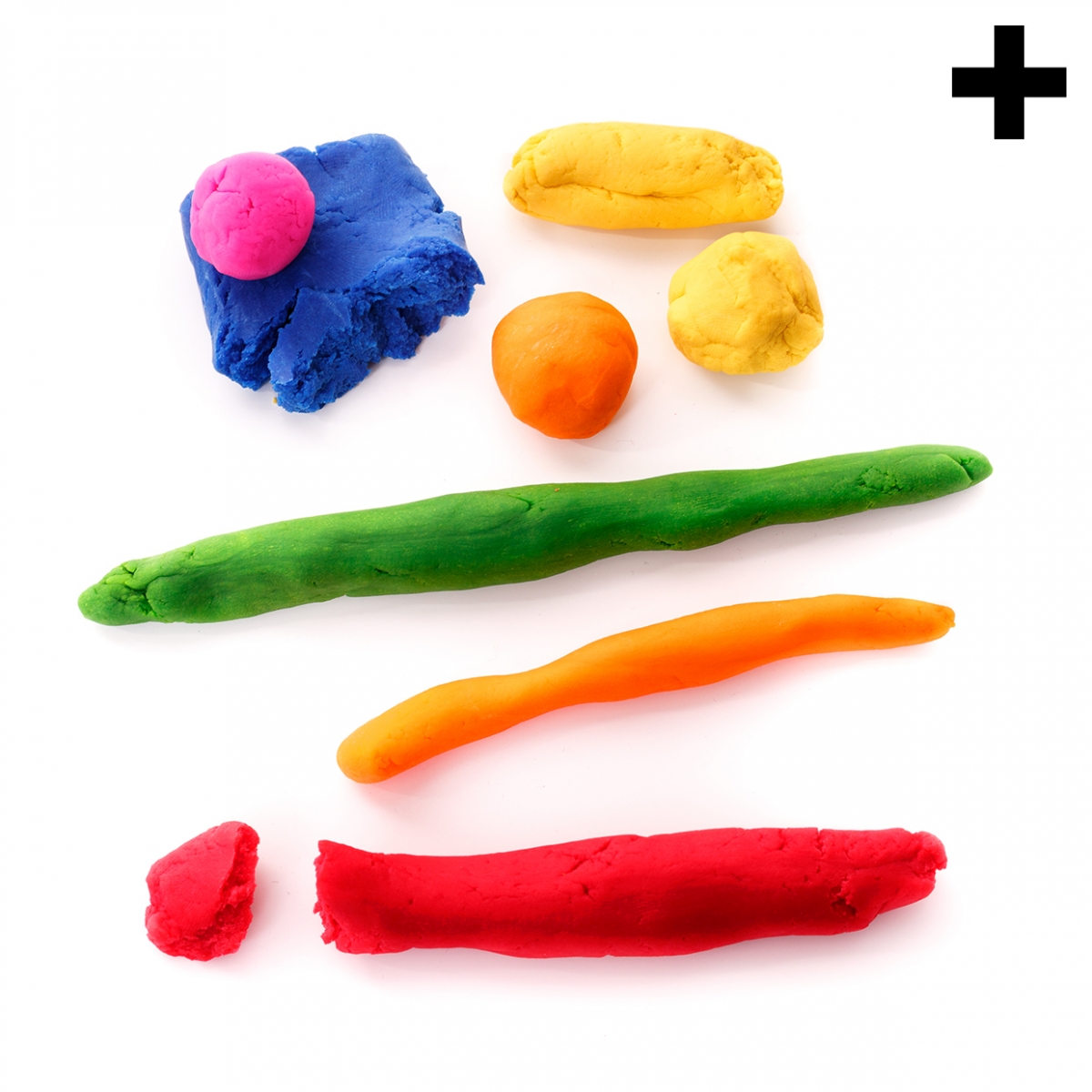 Imagen en la que aparece el plural del concepto plastilina