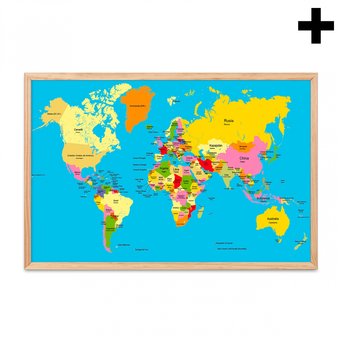 Imagen en la que se ve el plural del concepto mapamundi