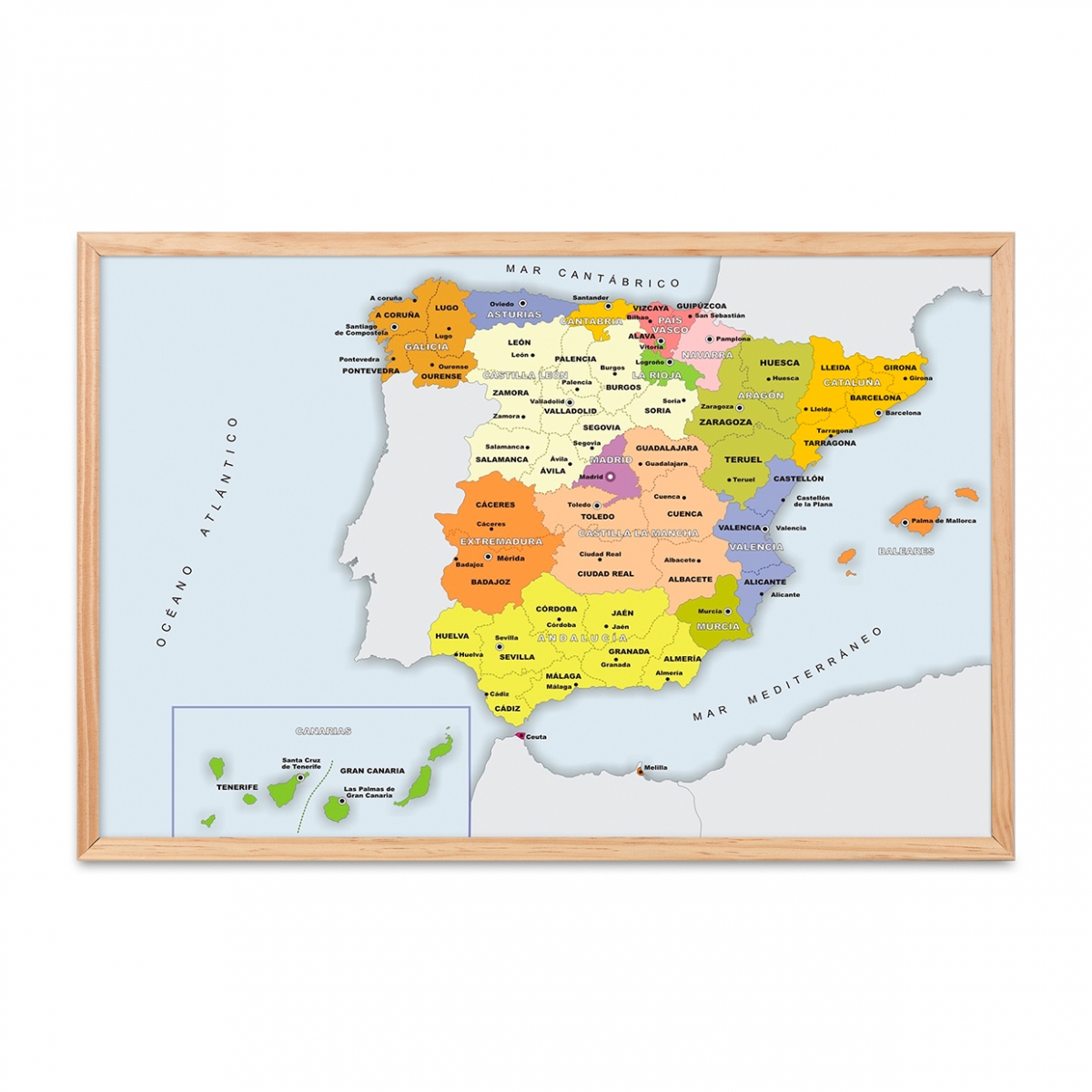 Imagen en la que se ve un mapa de España